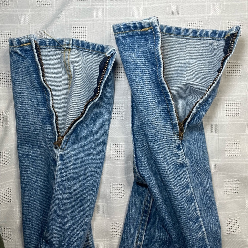 Vintage GUESS Georges Marciano High Waist Jeans w/ Ankle Zippers Sz 30 USA Made - Picture 5 of 16